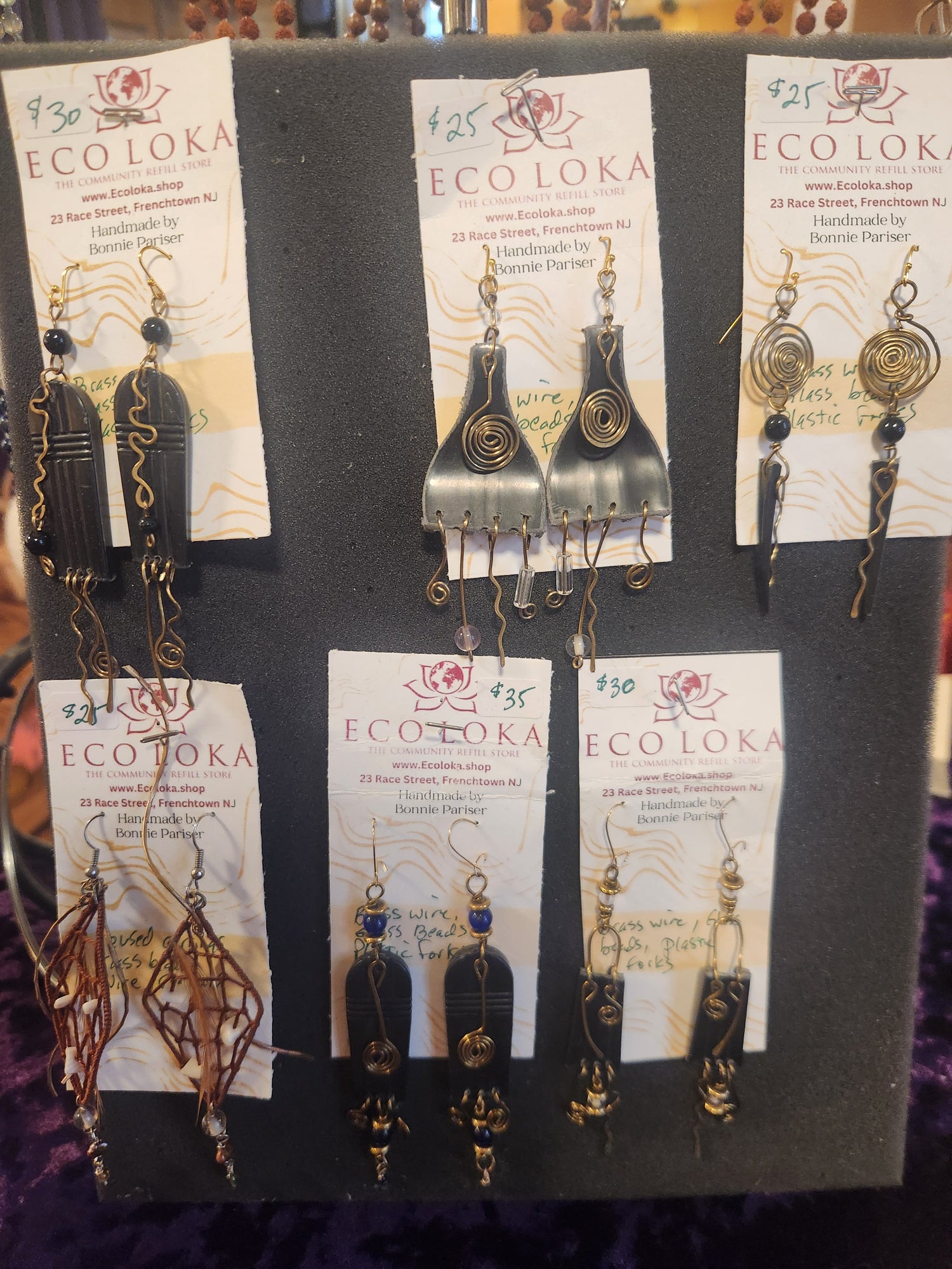 Junky Jewels Earrings - Handmade by Bonnie