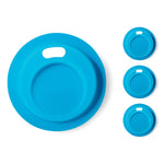 Jarware Silicone Regular Mouth Drink Lid, Blue