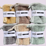 Hand-Dyed Hemp Exfoliating Washcloths