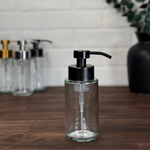 Farmhouse Foaming Glass Soap Dispenser w/ metal pumps
