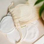 Reusable Facial Rounds, Cotton Bamboo Set of 20 - Bamboo Switch