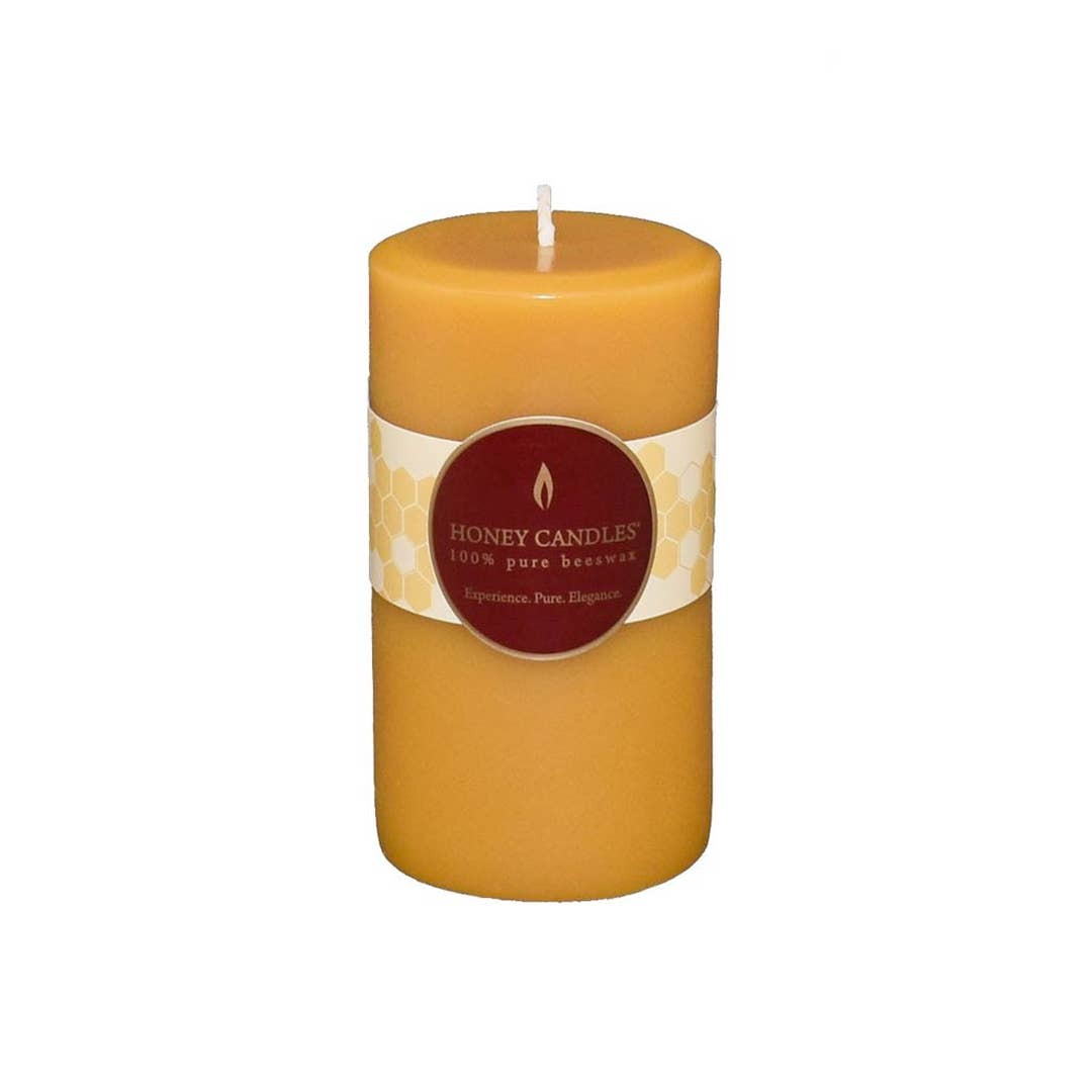 Honey Candles - Beeswax Pillar Candle - 5" Natural