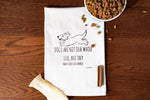 Green Bee Tea Towels - Dogs Are Not Our Whole Lives, But They Make Our Lives Whole