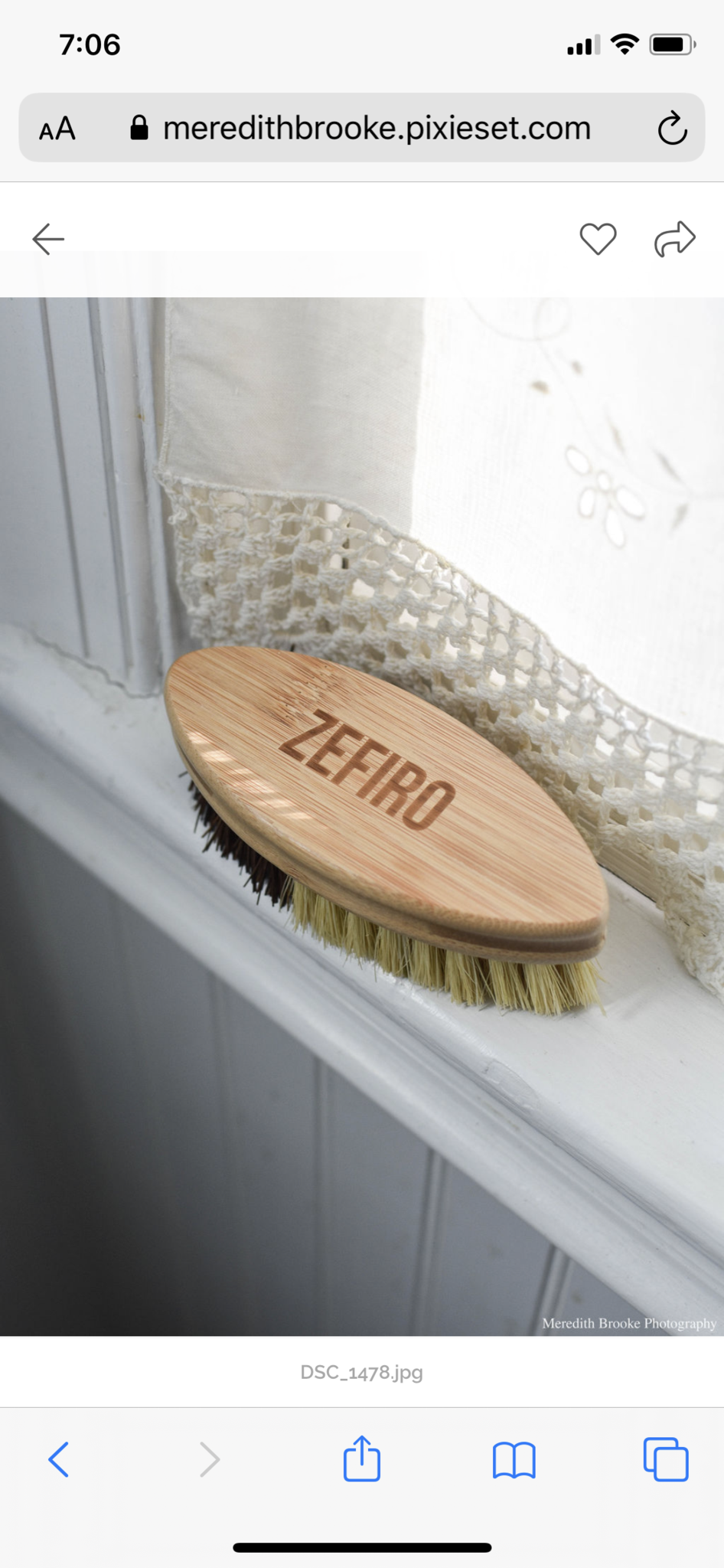 Zefiro Bamboo Cleaning Brush