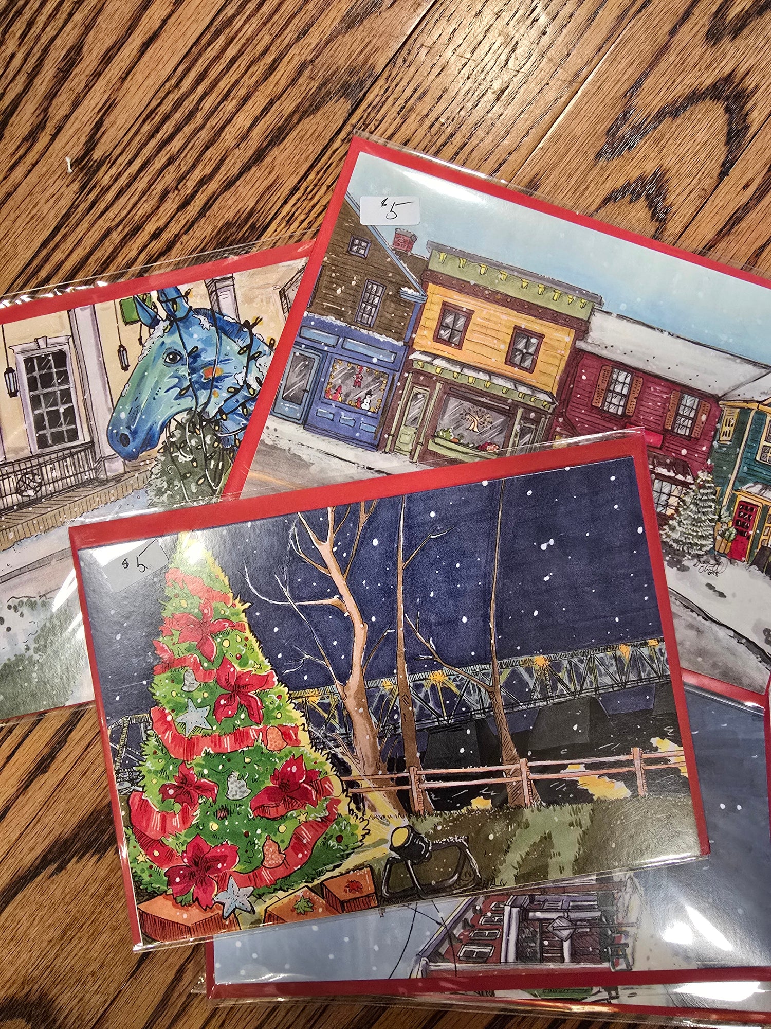 Frenchtown Scene cards by Shannon