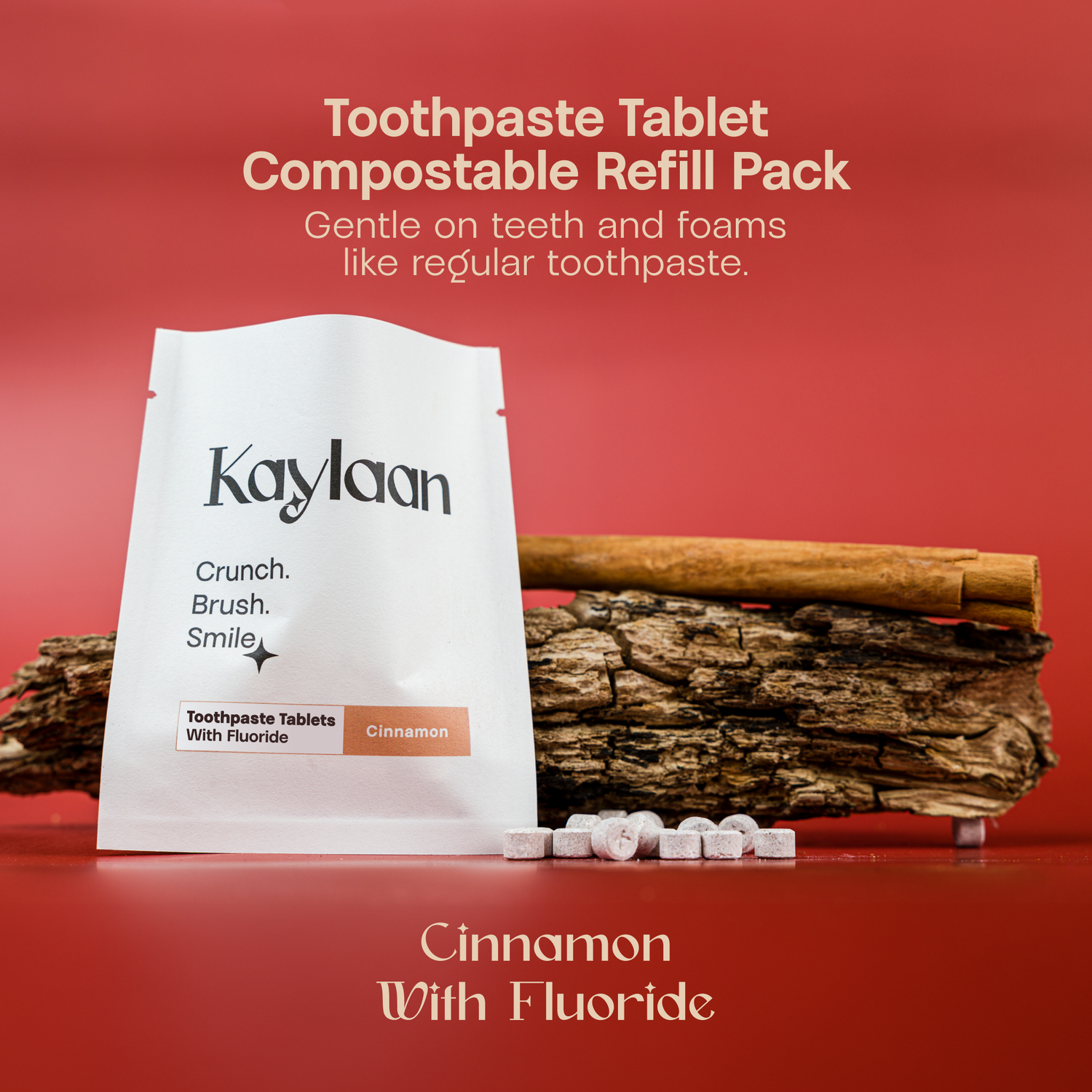 Cinnamon Toothpaste Tablets Refill – With Fluoride - Kaylaan