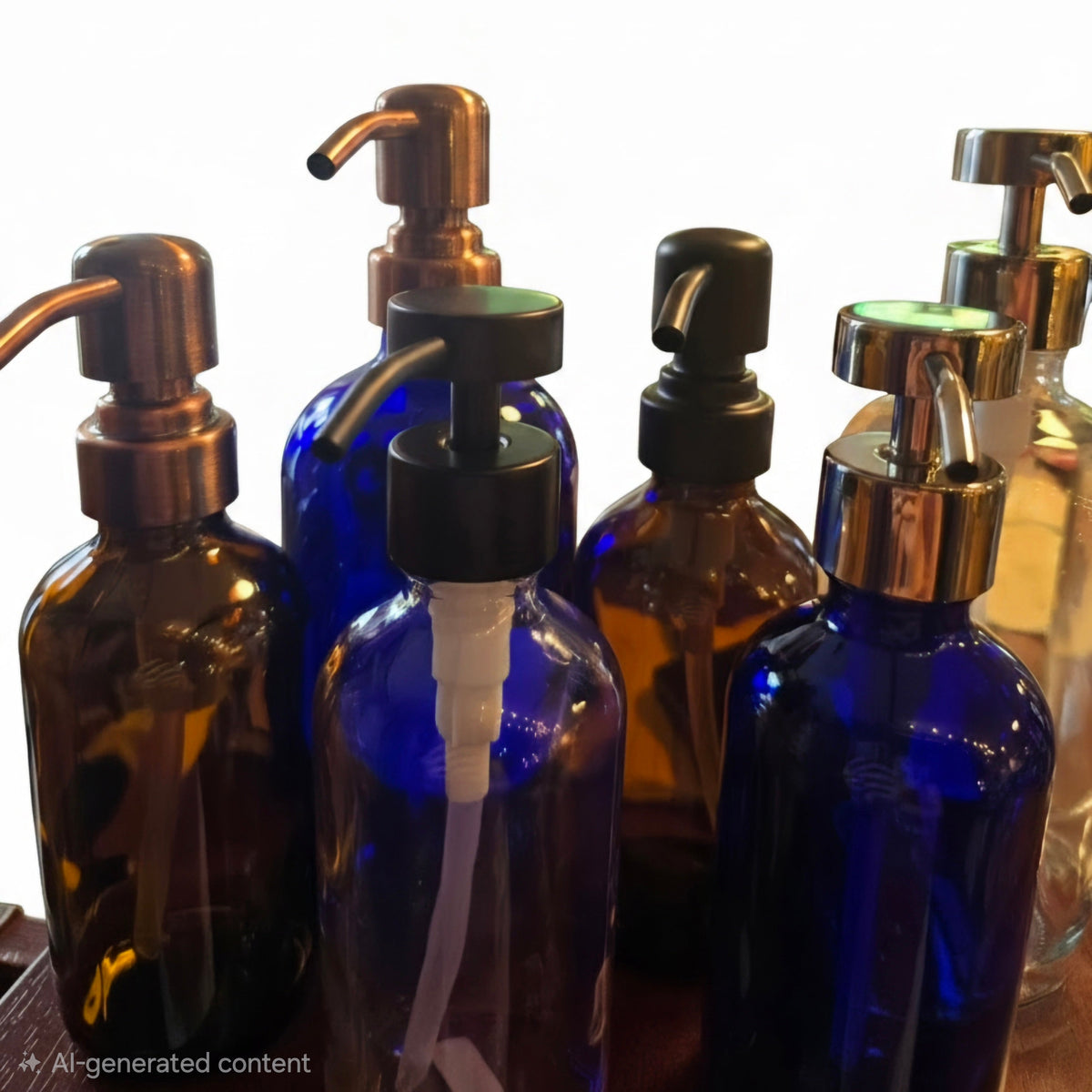 Empty Bottles with Fancy pump tops