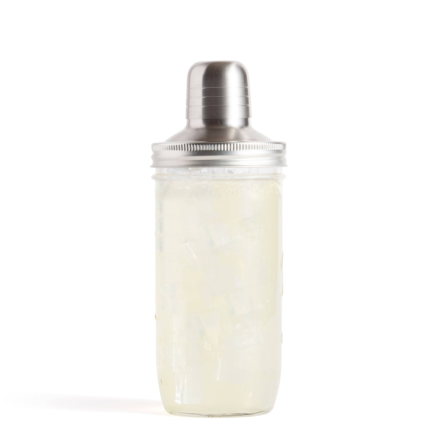 Jarware Cocktail Shaker Lid for Wide Mouth Mason Jar