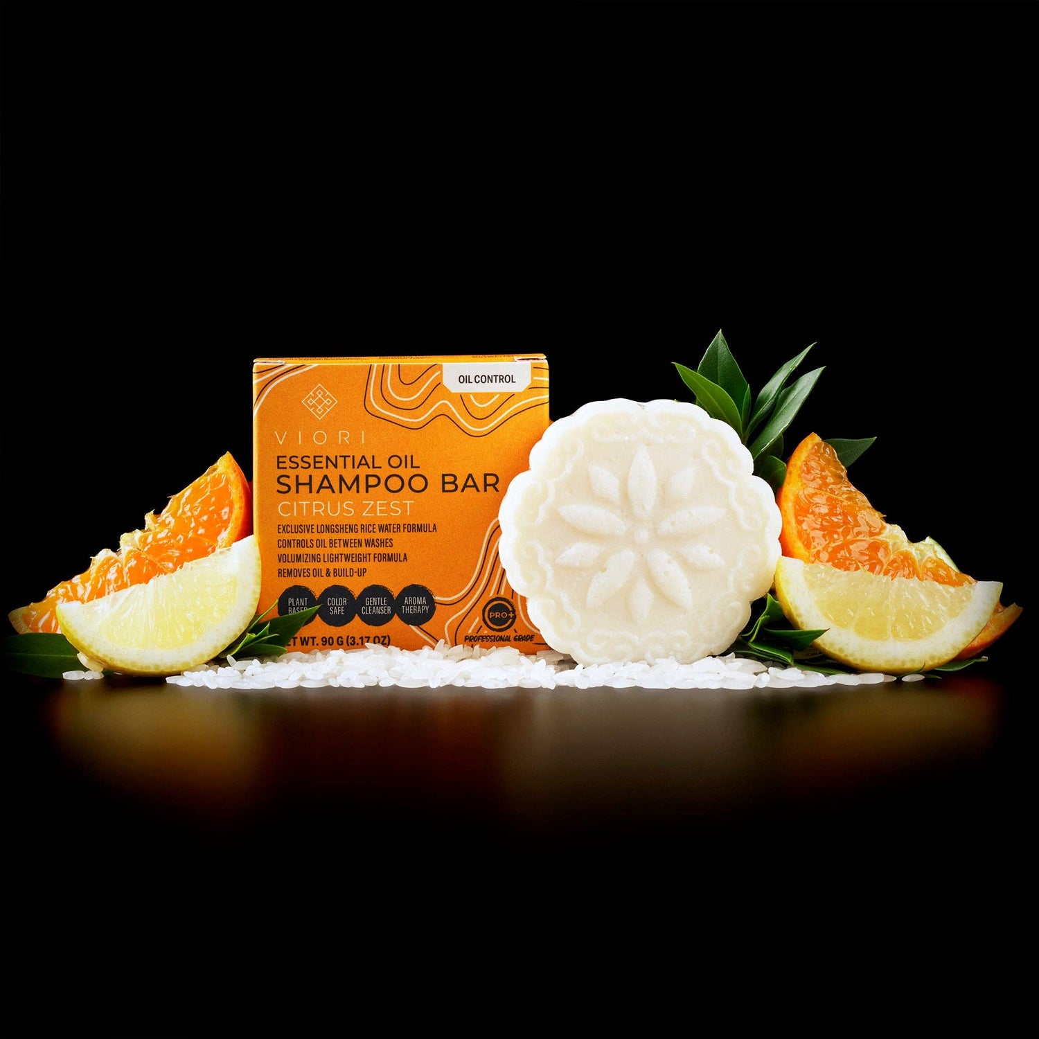 Viori Rice Water Shampoo Bar | Citrus Zest EO | Oily Hair