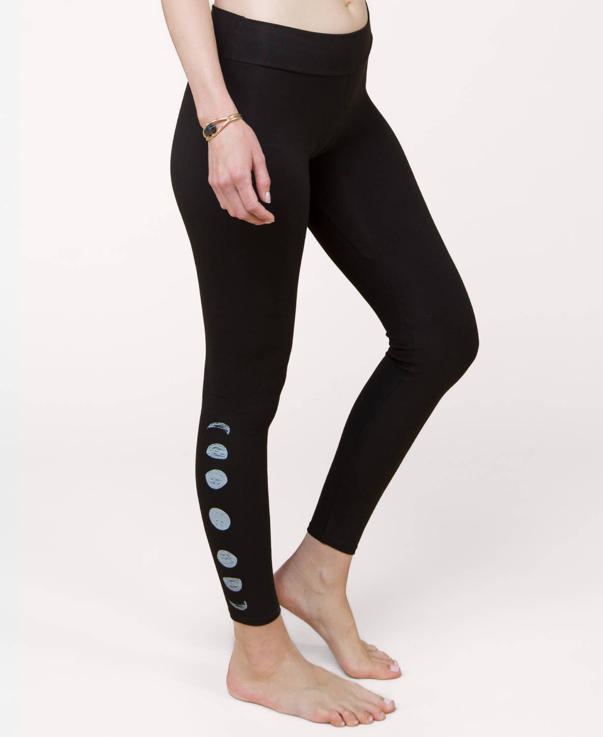 Soul Flower Lunar Phases Organic Cotton Leggings - Yoga Pants