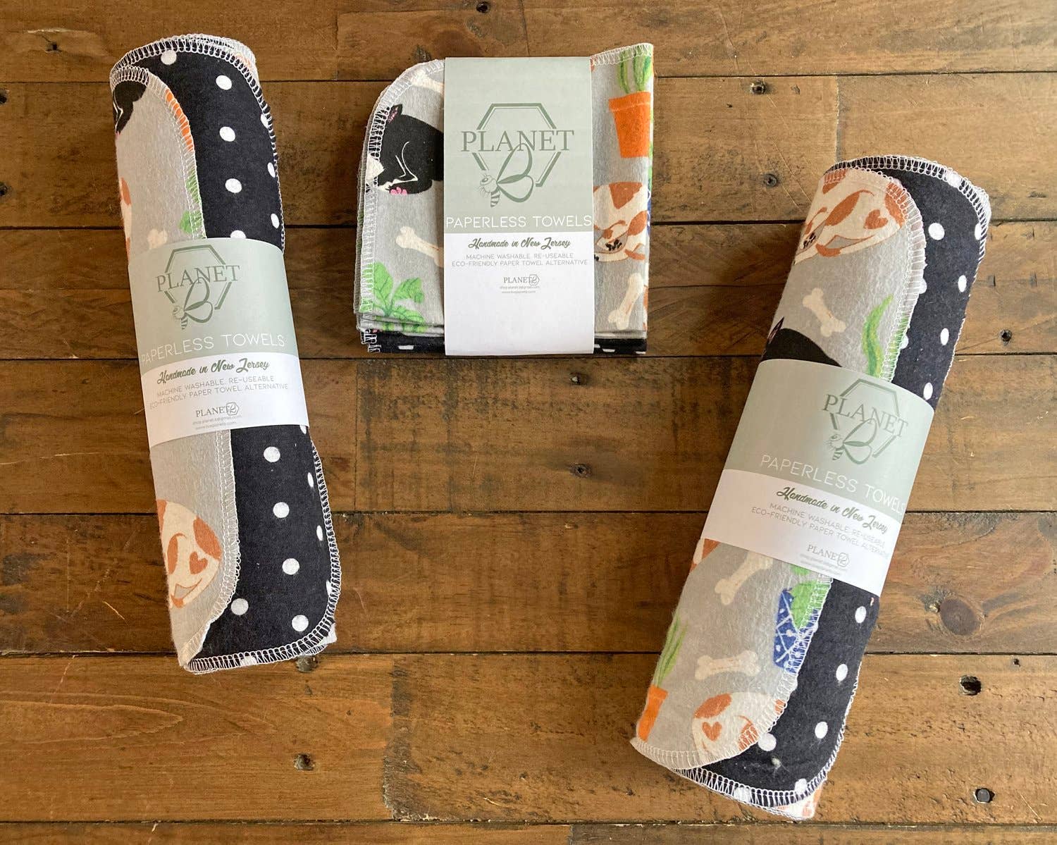 Planet B Paperless Towels - Pups & Plants