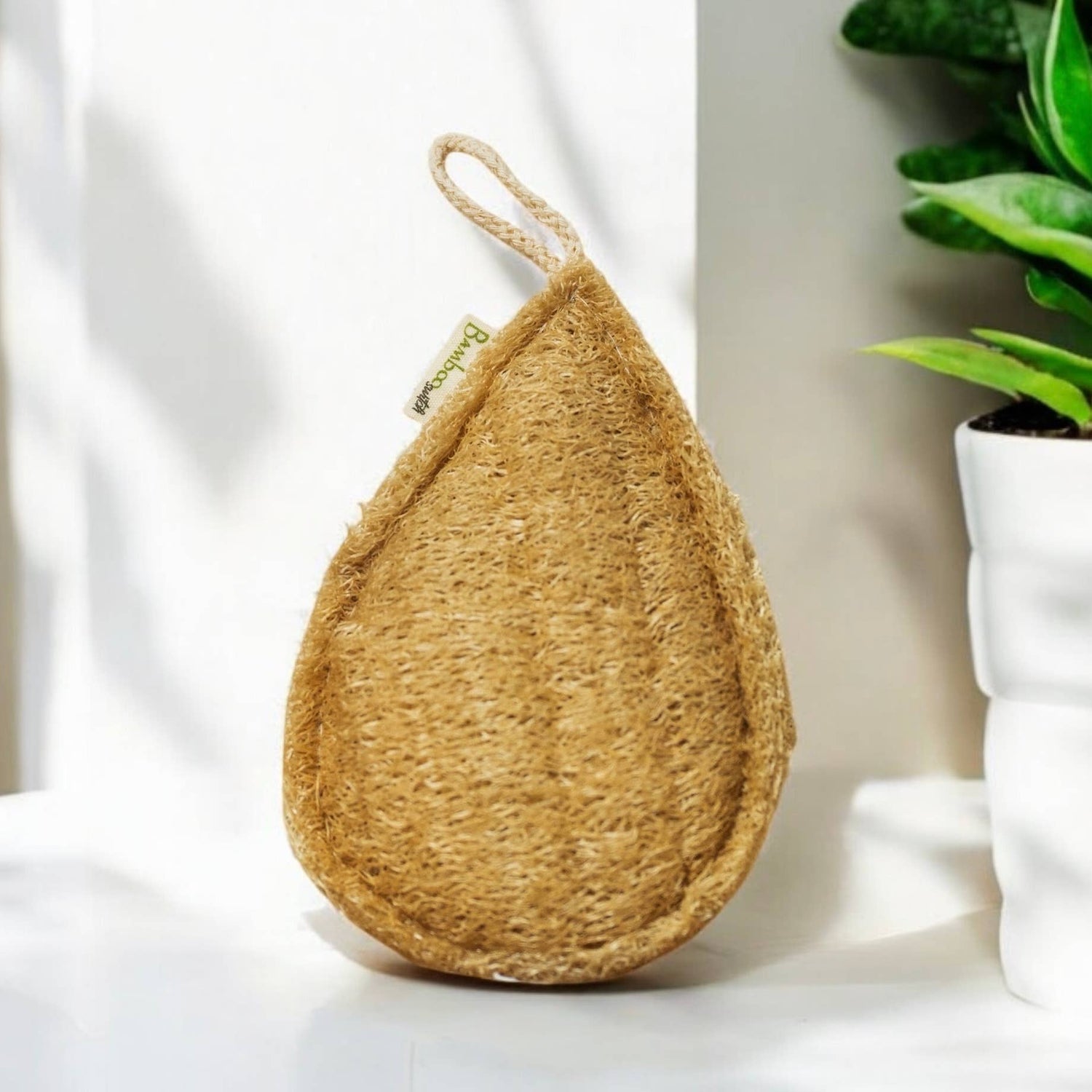 Bamboo Switch 3x Large Exfoliating Loofah -Teardrop