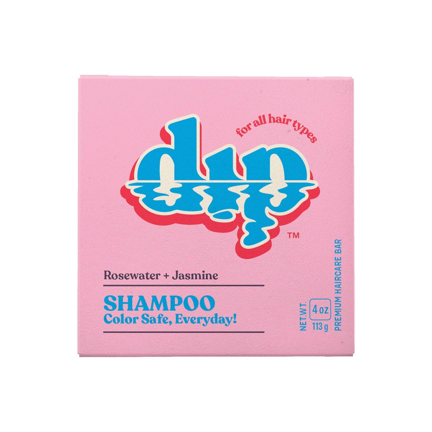 Dip Color Safe Shampoo Bar for Every Day - Rosewater & Jasmine