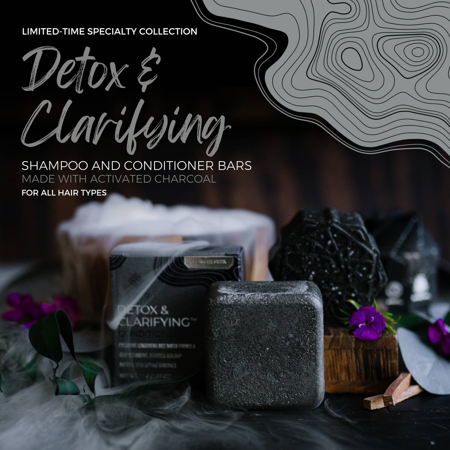 Viori LIMITED EDITION Detox & Clarifying Shampoo Bar | Midnight Musk