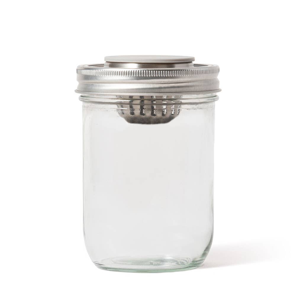 Herbware Mason Jar Humidity Holder, Wide Mouth, 3.5" x3.5"