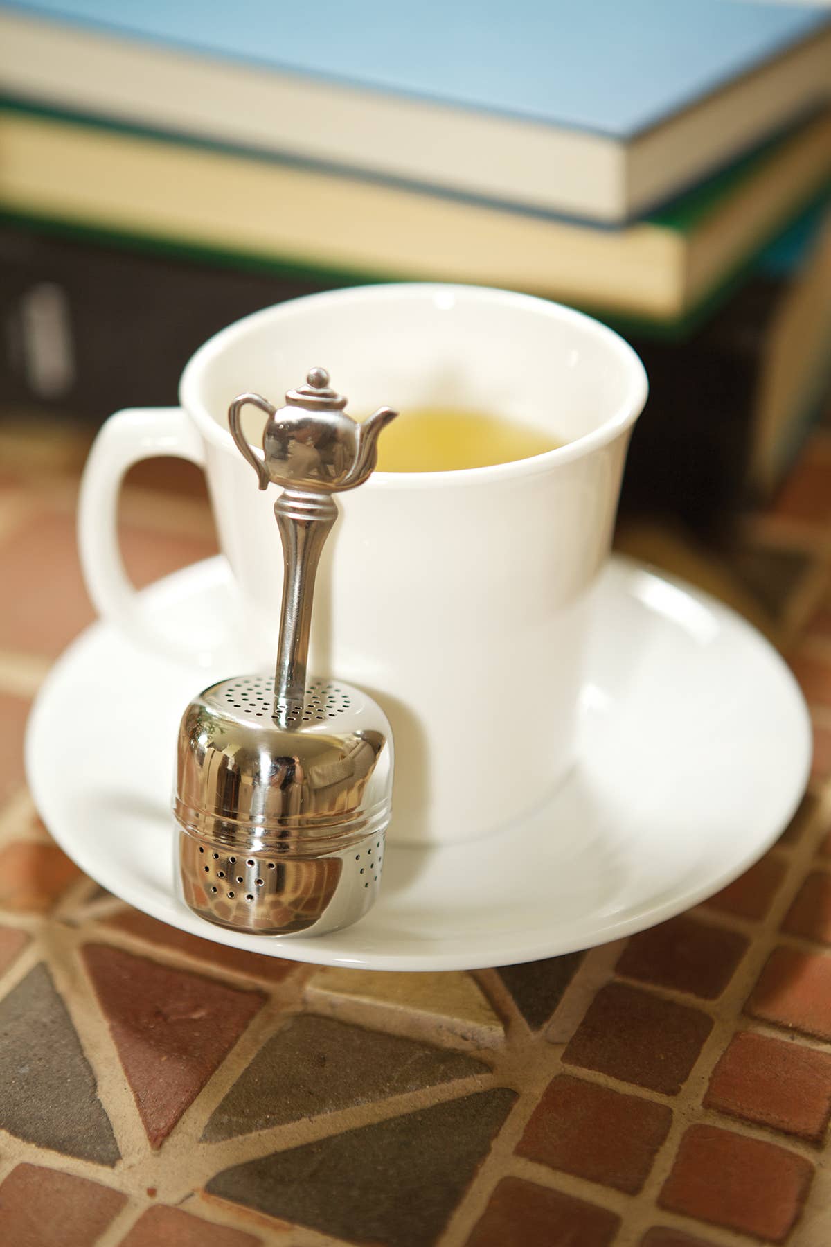 Fox Run Tea Infuser with Handle, 1.5" x 1.5" x 4.75"