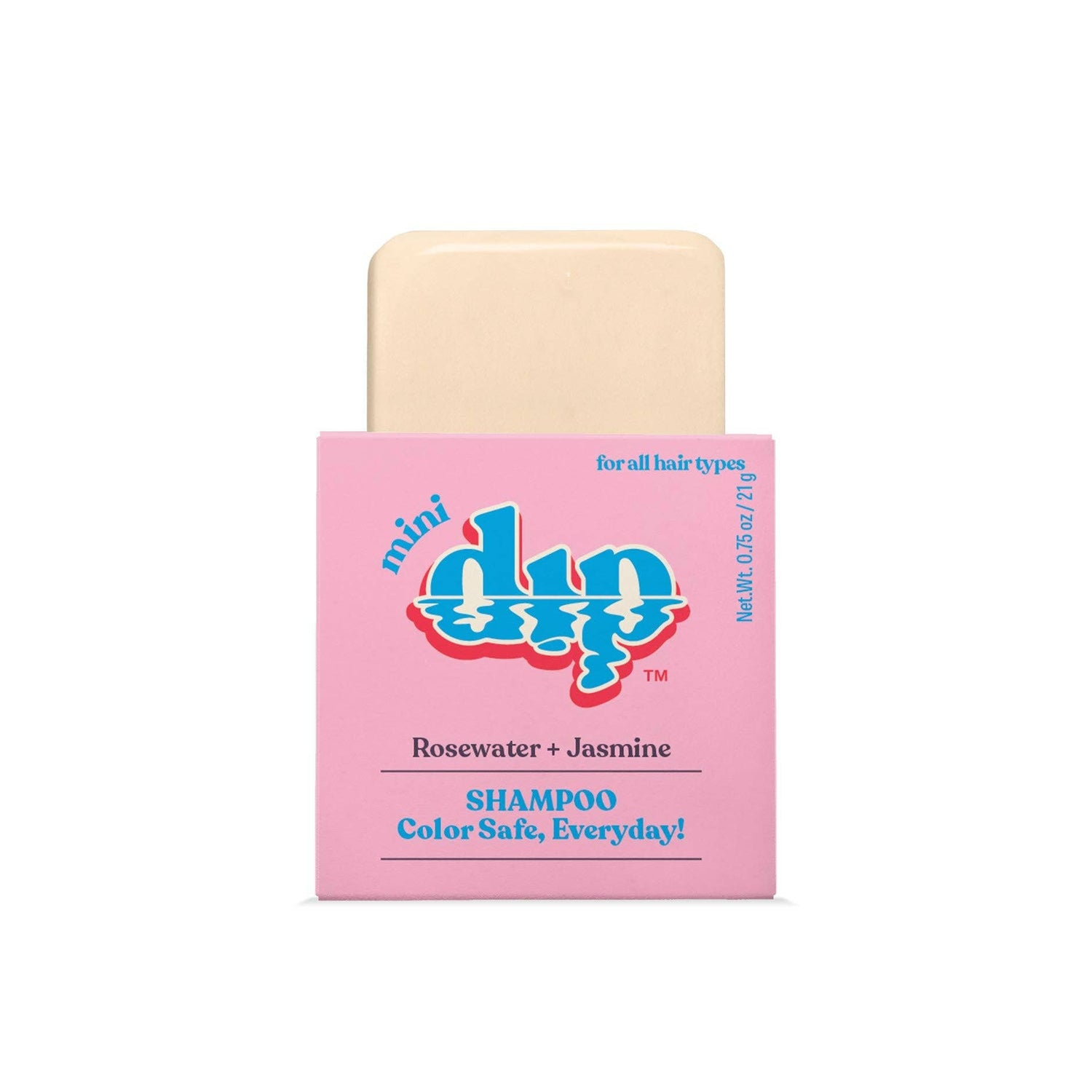 Mini Dip Shampoo Bar: Color Safe, Everyday - Rosewater & Jasmine