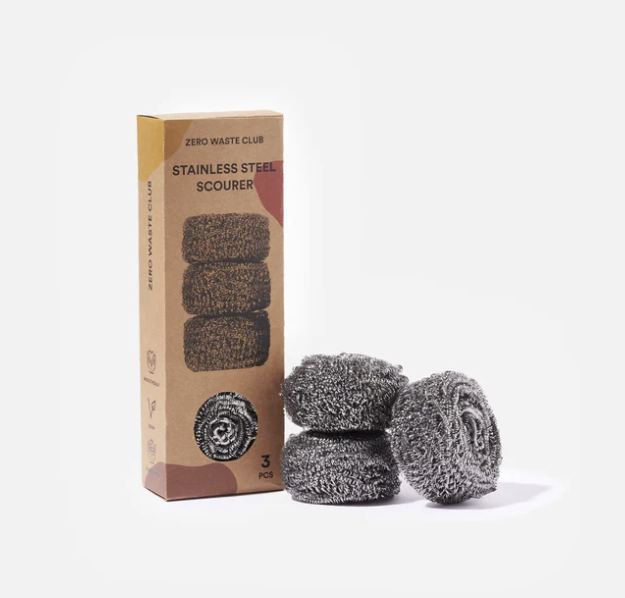 Zero Waste Club Stainless Steel Scourer Scrubbers