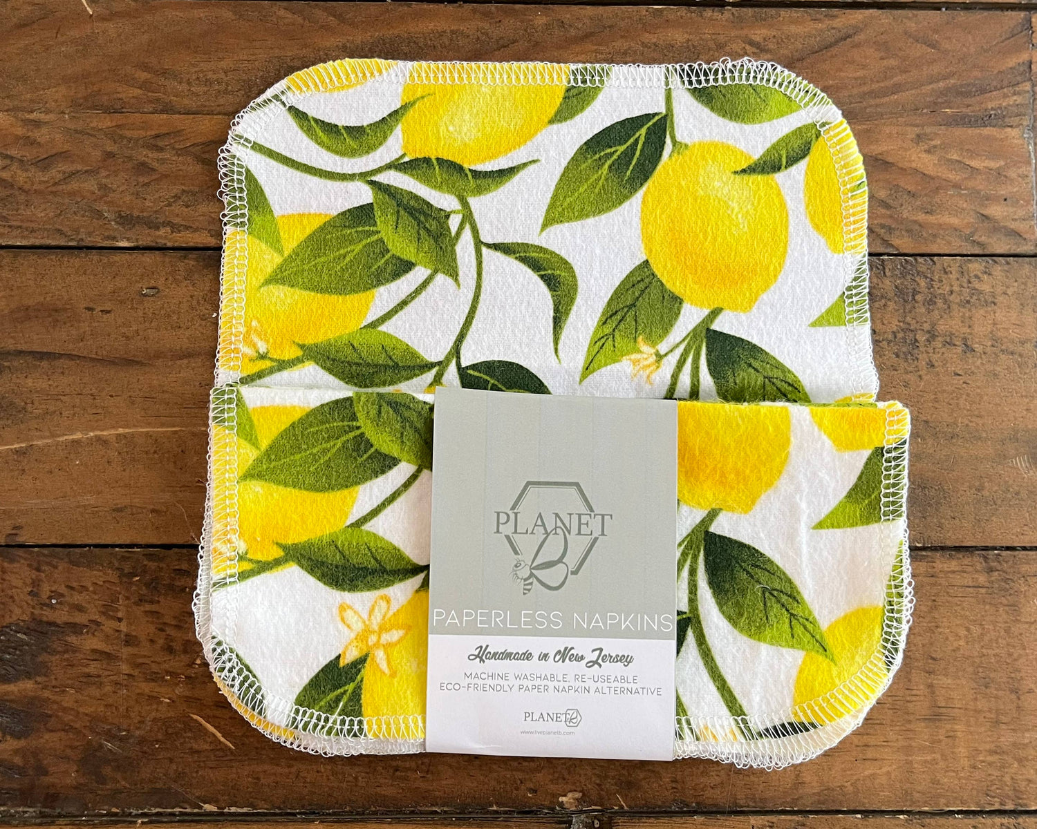 Planet B Paperless Napkins - Bright Lemons
