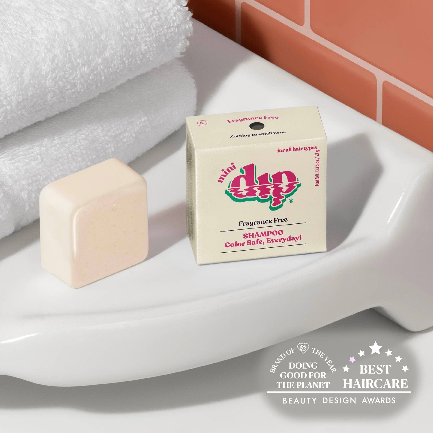 Mini Dip Shampoo Bar: Color Safe, Everyday - Fragrance Free