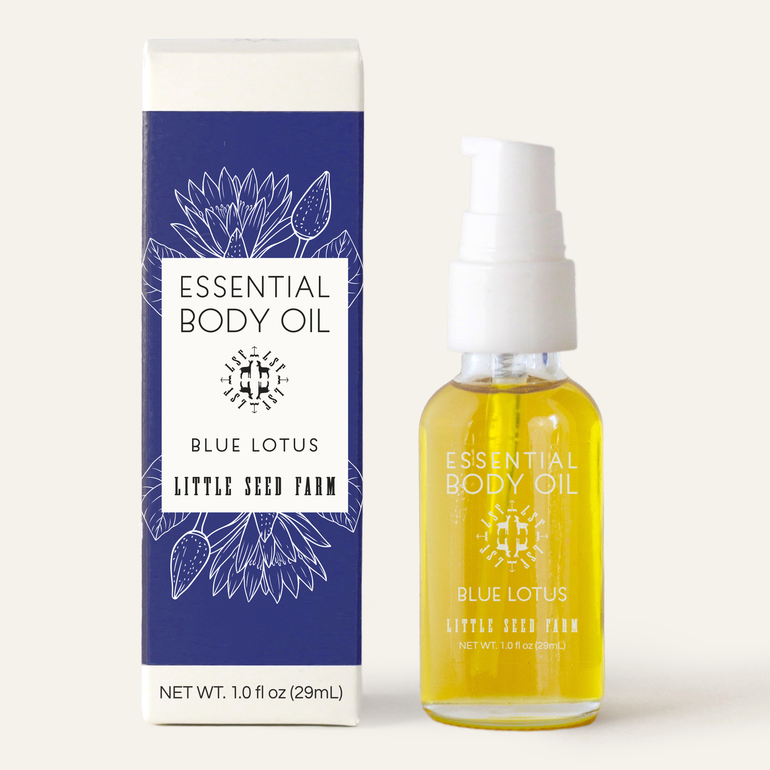 Little Seed Farm Mini Blue Lotus Essential Body Oil - 1oz
