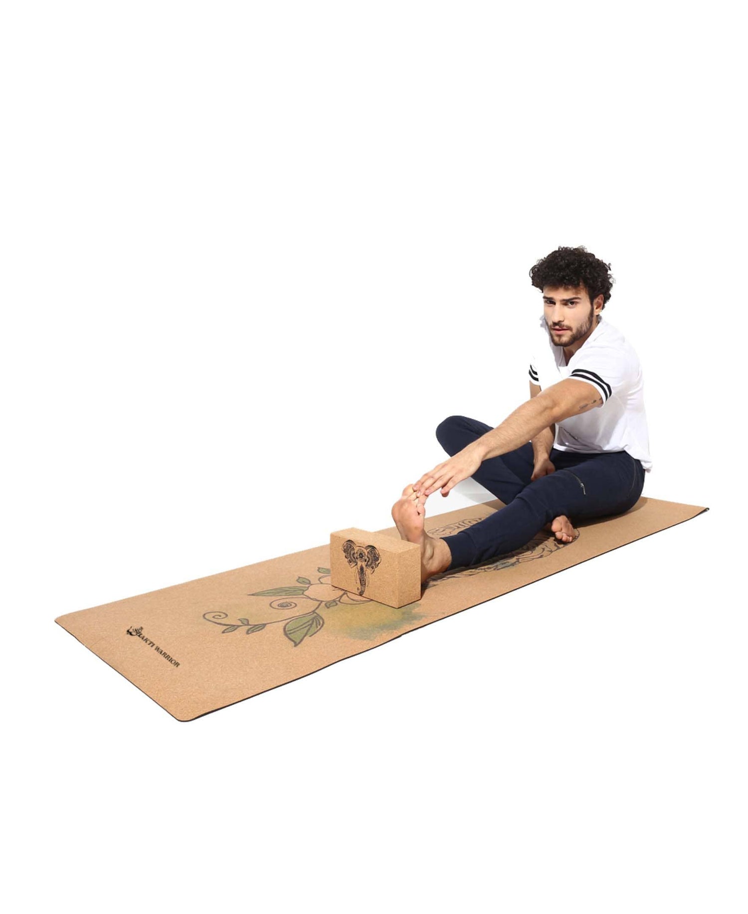 Shivshakti Pro Cork Yoga Mat-Shanti Warrior