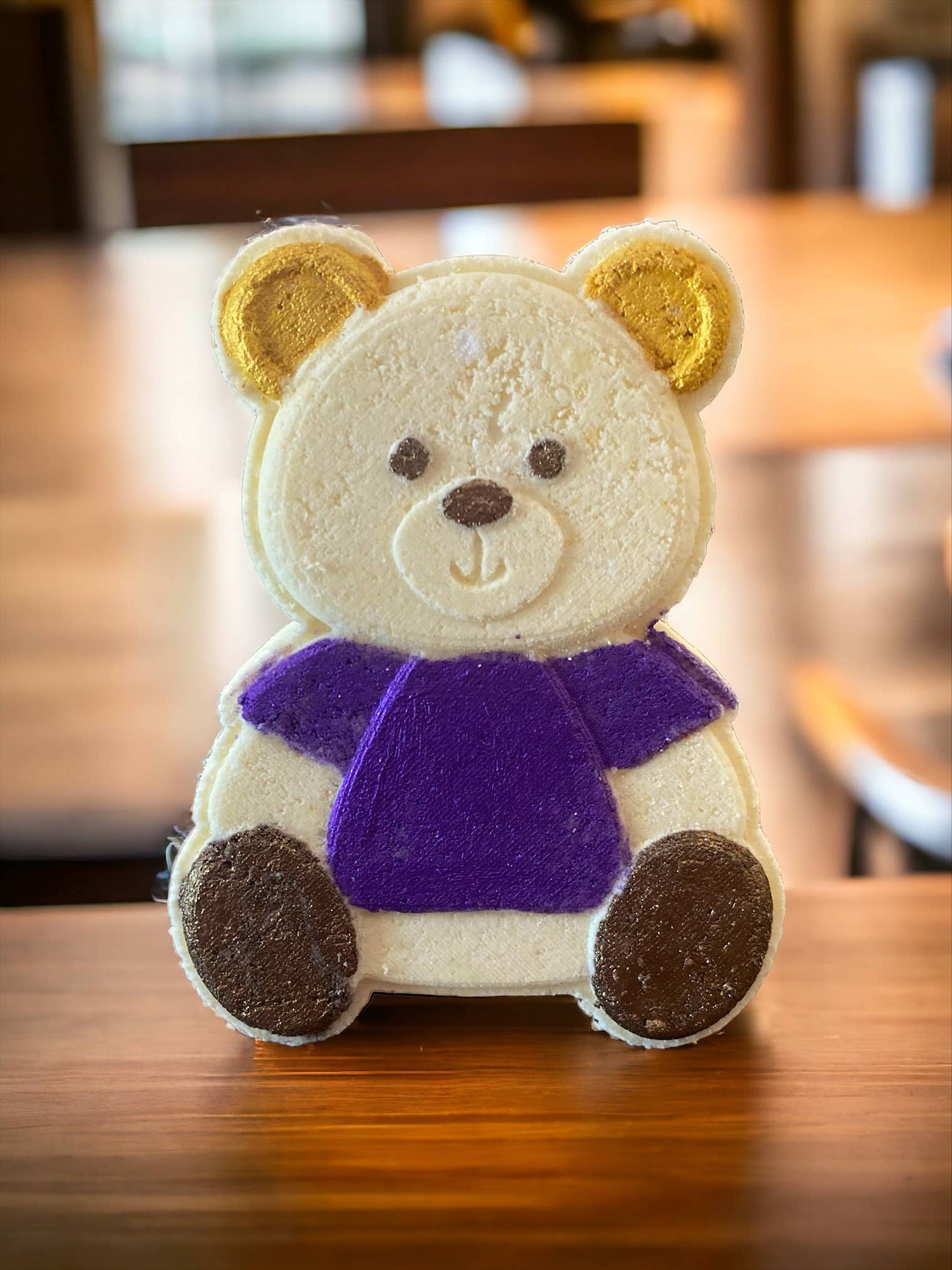 Teddy Bear Bath Bomb with Coin Surprise Inside 