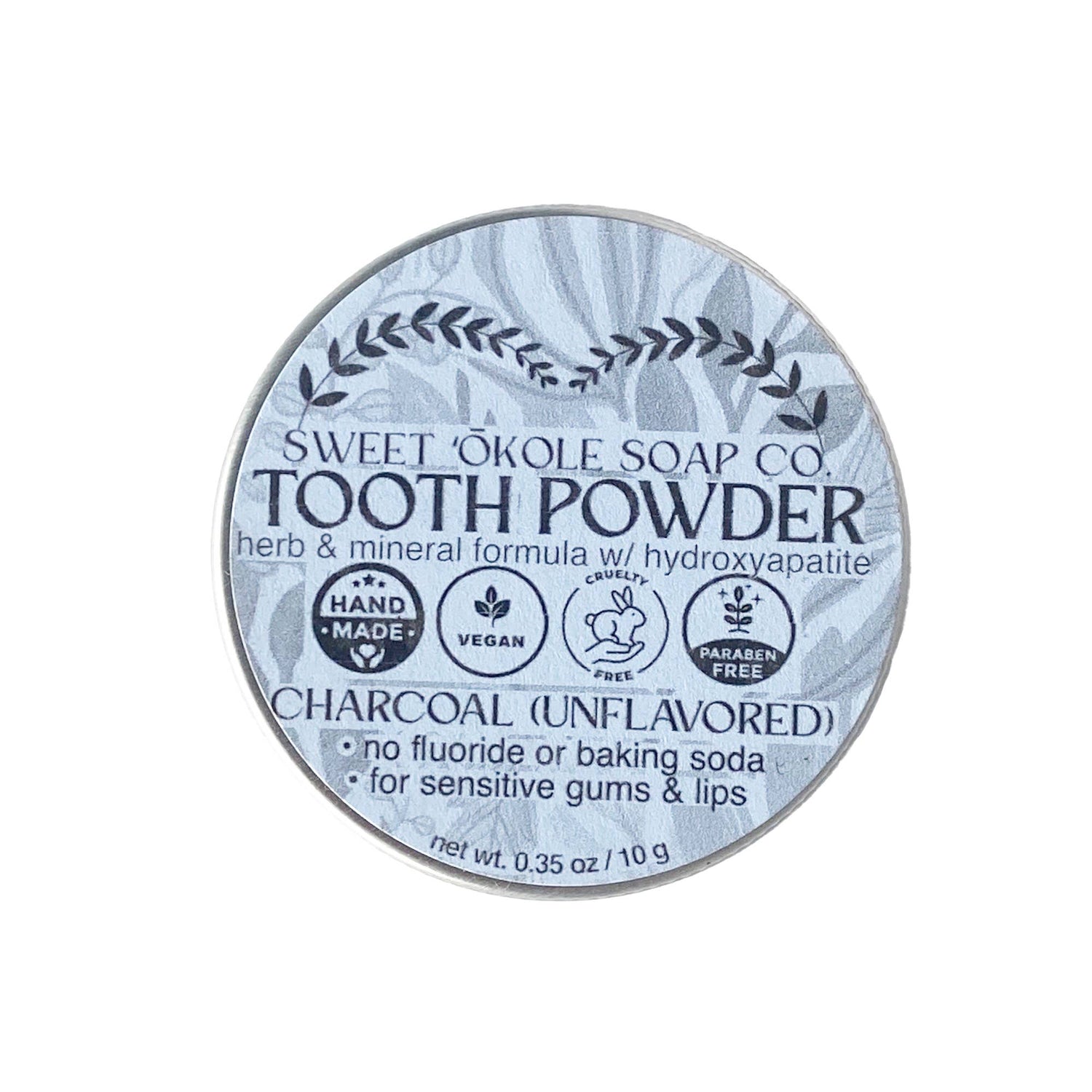 Herb Mineral Tooth Powder with Charcoal & Hydroxyapatite