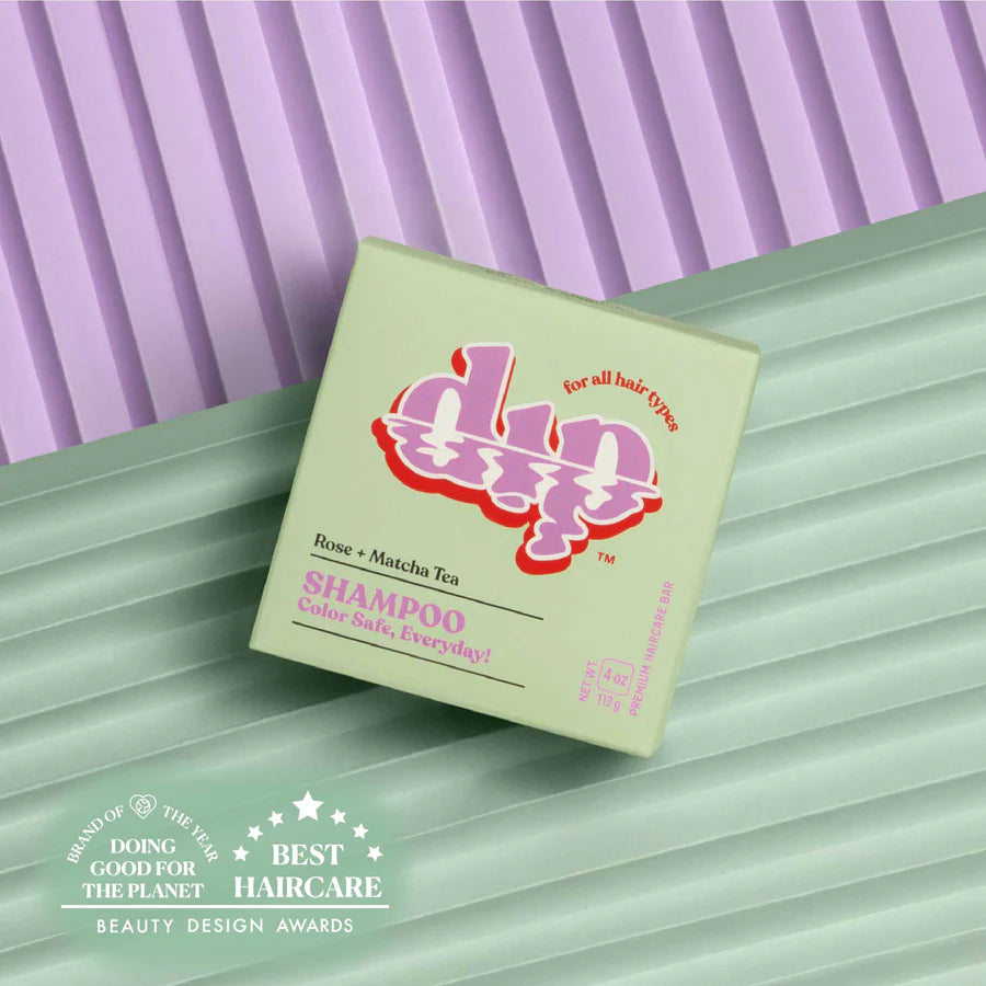 Color Safe Shampoo Bar for Every Day - Rose and Matcha Tea