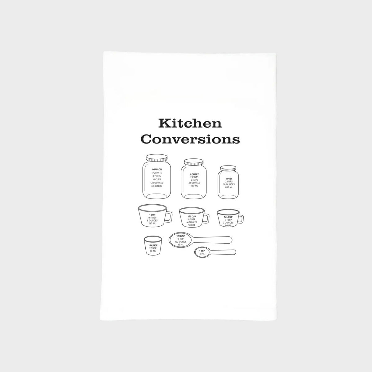 Kitchen Conversions Towel | Tea Towels | Kitchen Tea Towel