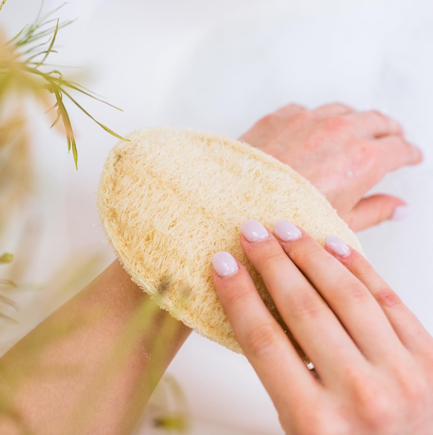 Bamboo Switch Large Exfoliating Loofah -Oval
