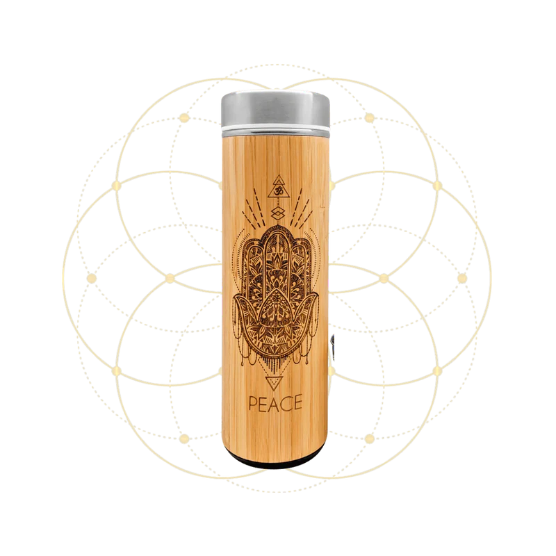 Bhavana Bottle - 16.9oz Bamboo Tumbler - Peace