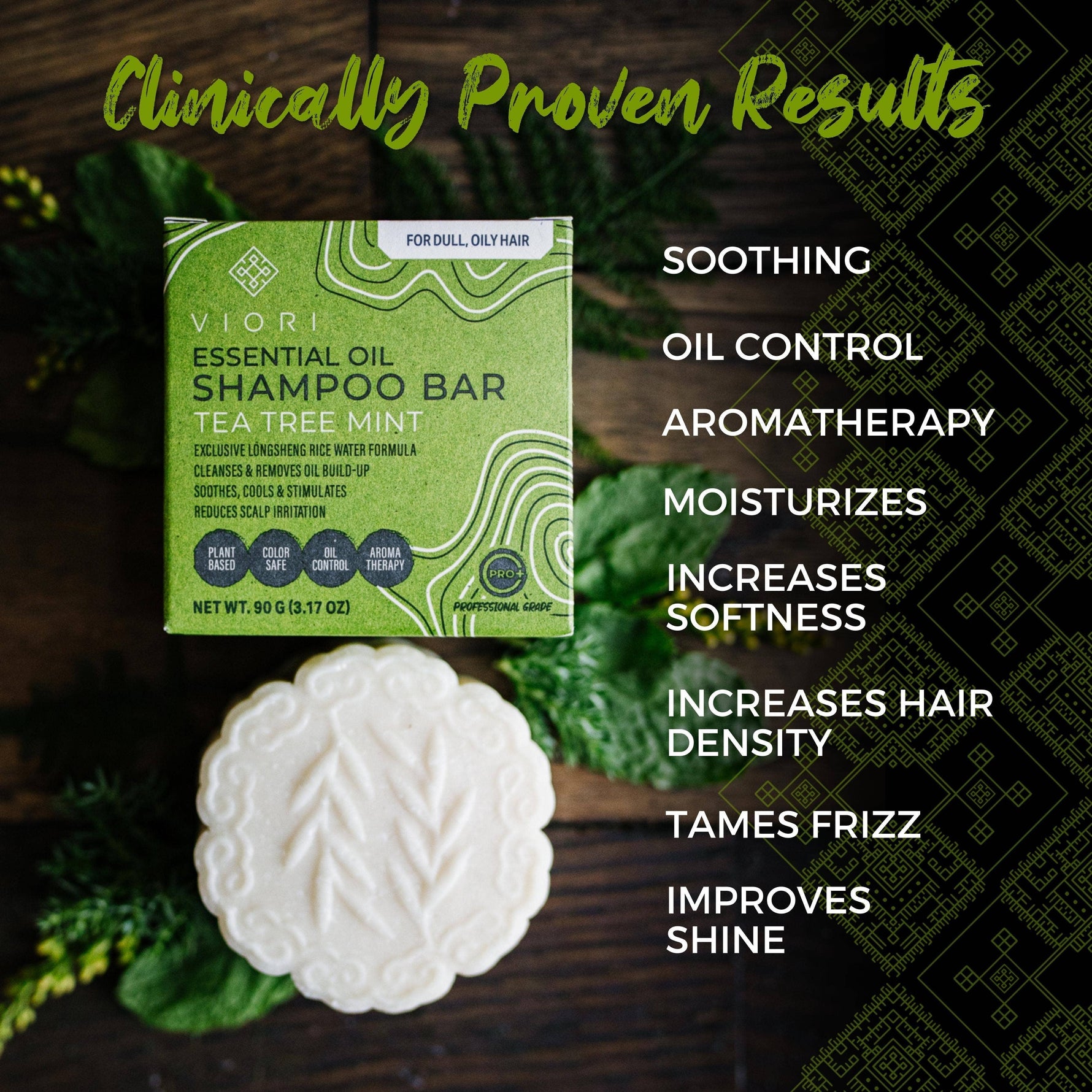 Viori Tea Tree Mint Essential Oil Shampoo Bar