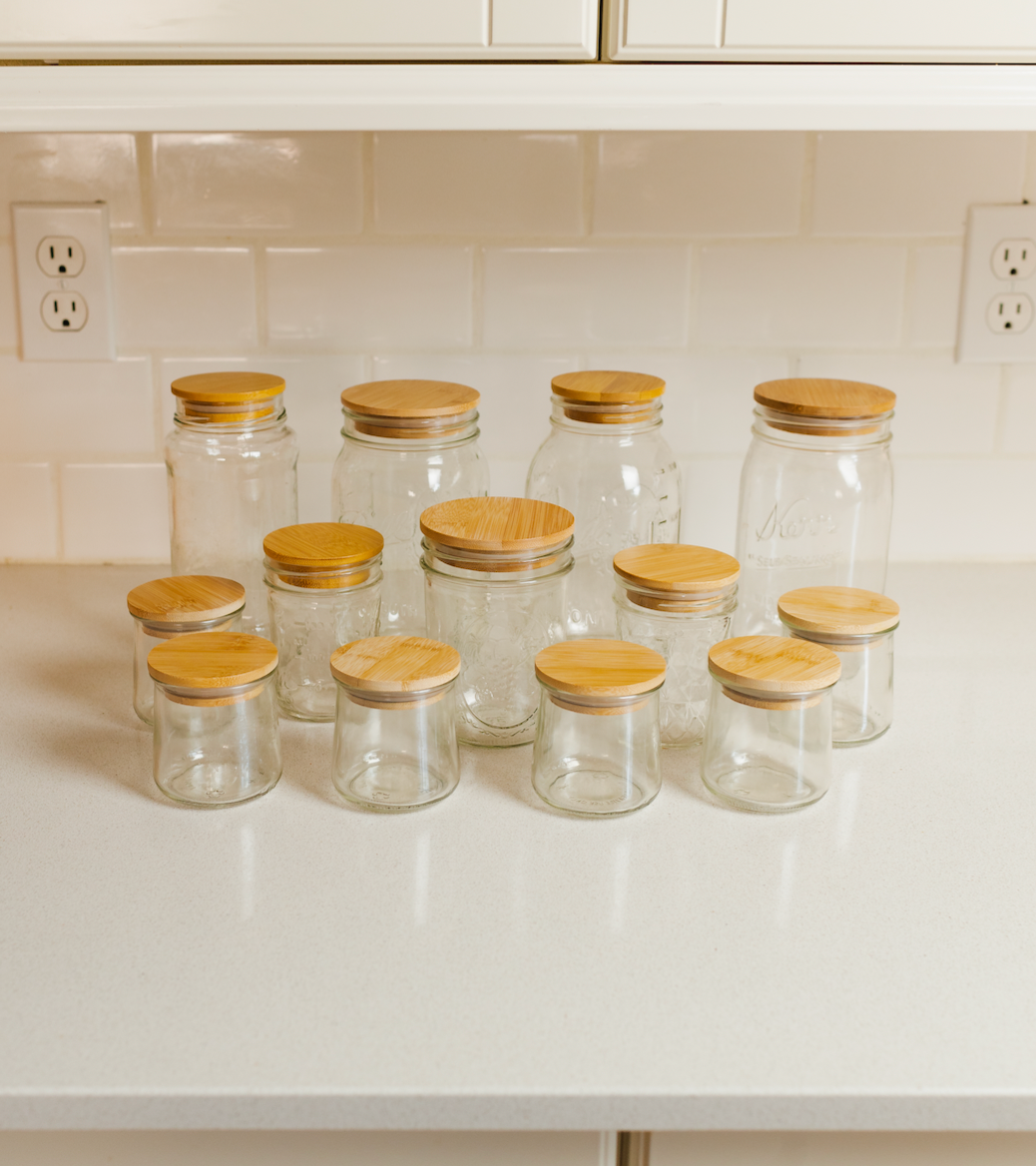 Bamboo Mason Jar Lids: Wide Mouth Lid