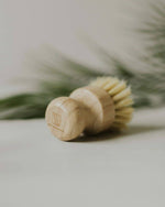 Zero Waste Movement Bamboo Pot Brush | Sisal Fibre Palm Dish Brush