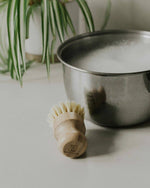 Zero Waste Movement Bamboo Pot Brush | Sisal Fibre Palm Dish Brush