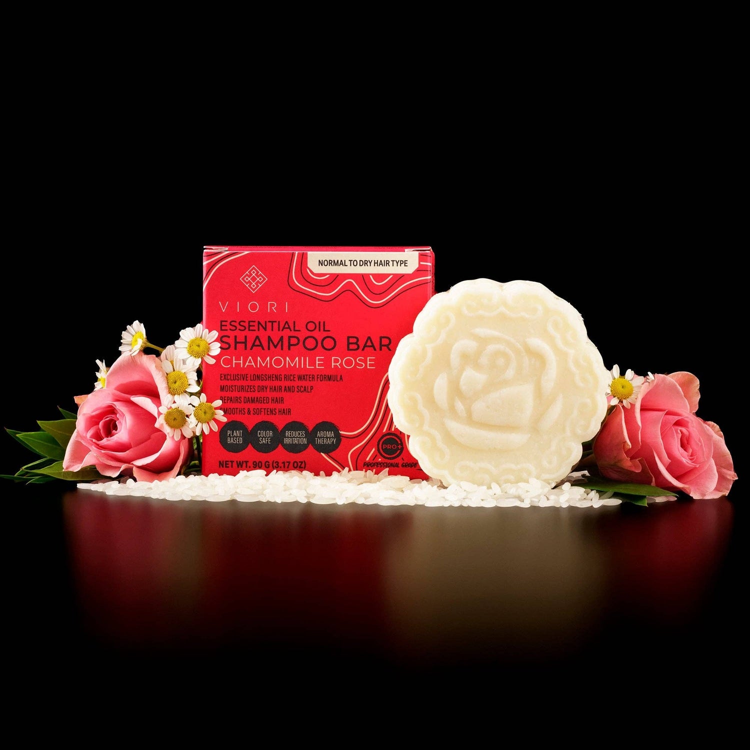 Viori Chamomile Rose Essential Oil Shampoo Bar