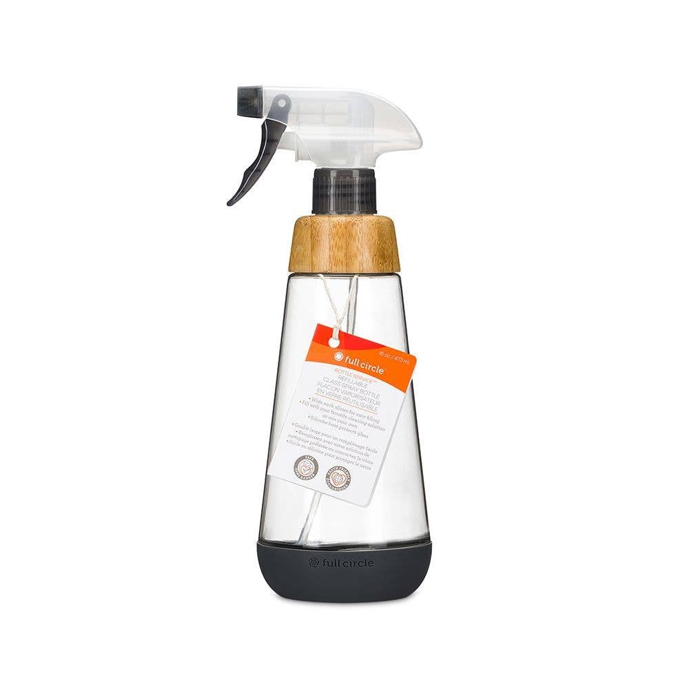 Full Circle Home - Bottle Service Glass Spray Bottle: Gray