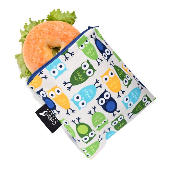 Owls Reusable Snack Bag - Large