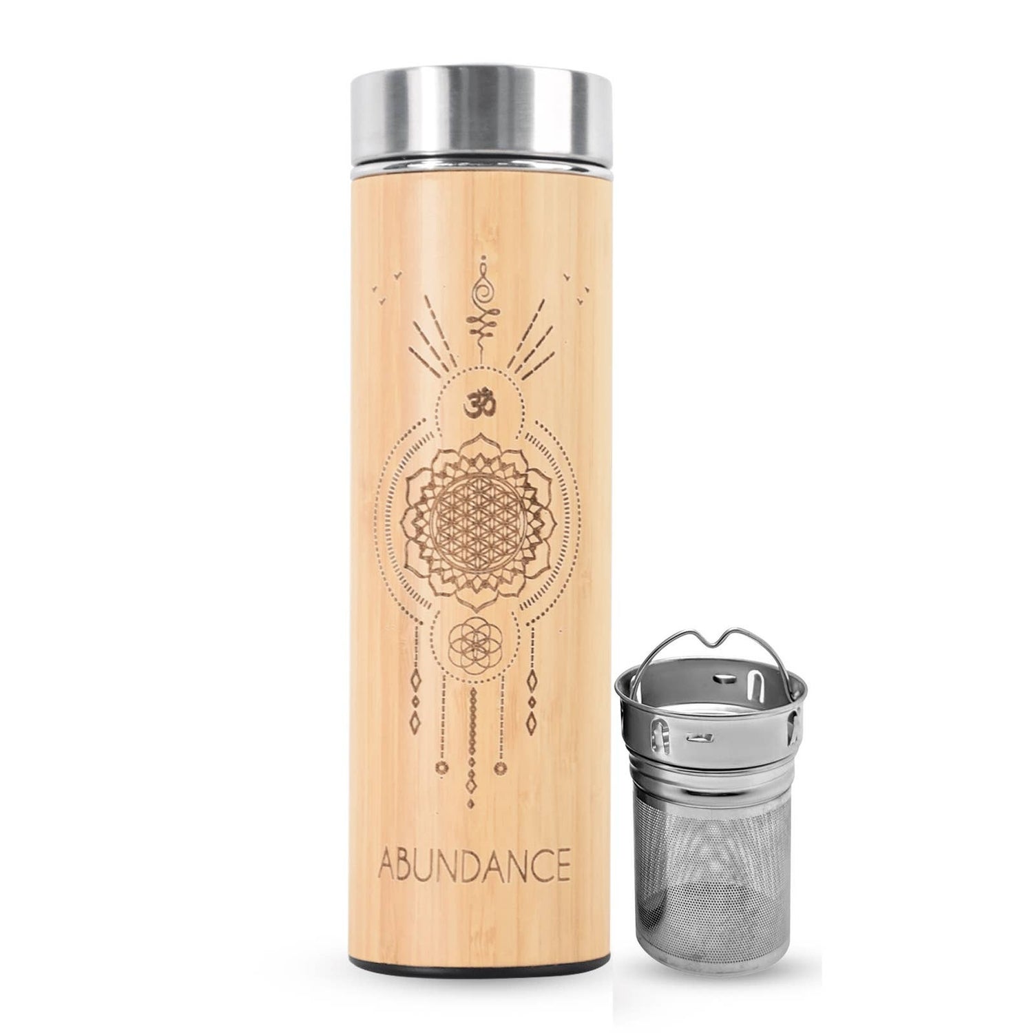 Bhavana Bottle - 16.9oz Bamboo Tumbler - Abundance