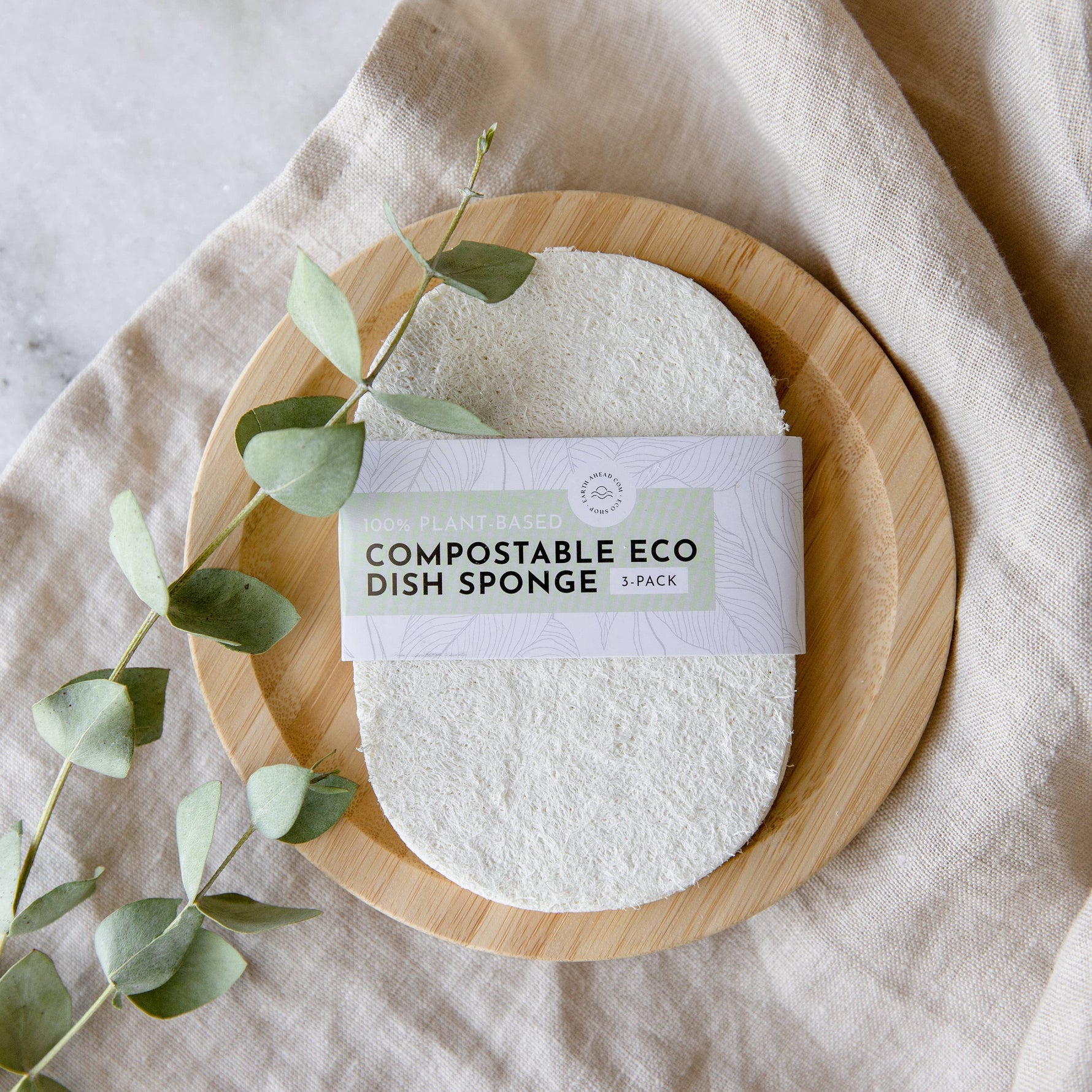 Earth Ahead - Compostable Eco Dish Sponge 3-Pack