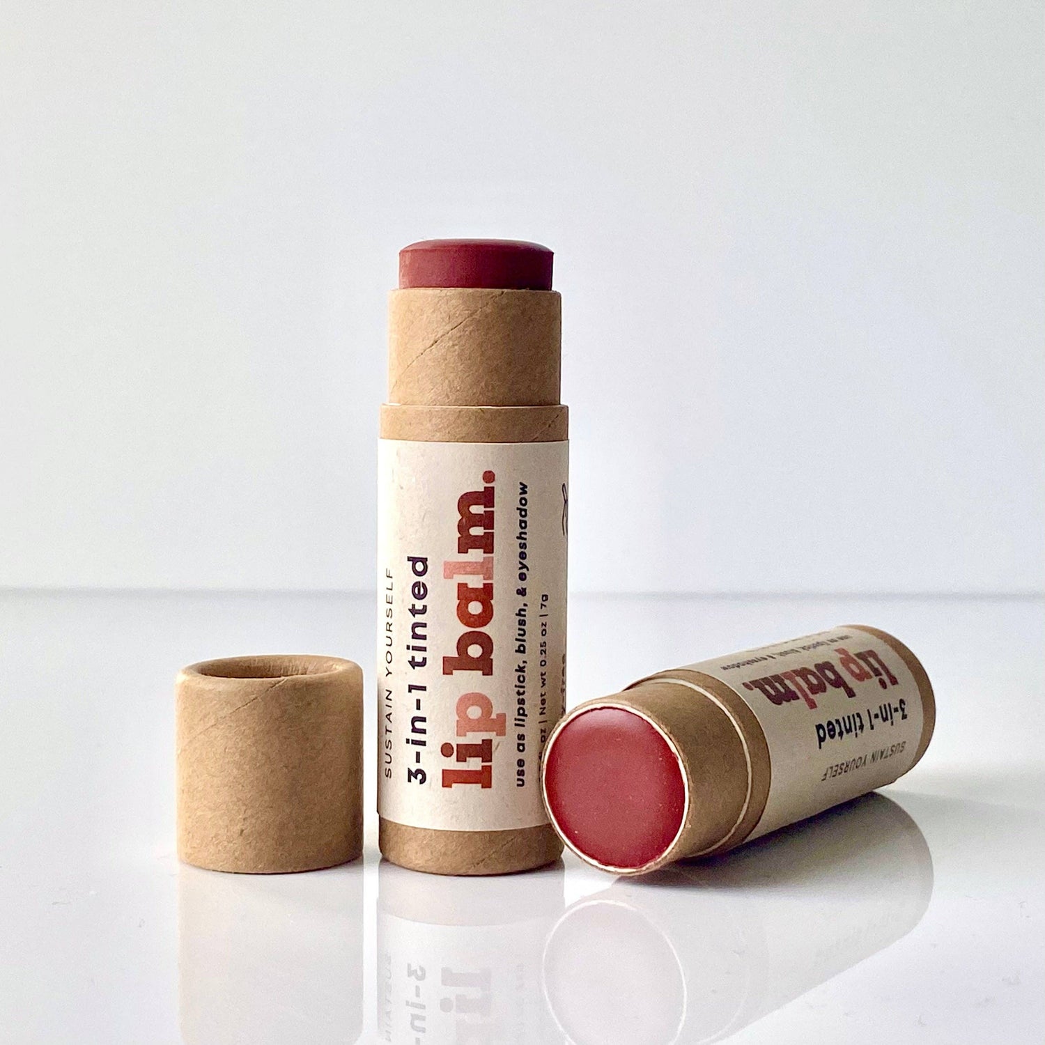 Sustain Yourself LLC - 3-in-1 tinted lip balm