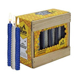 Hyoola Candles - Blue N White Handmade Beeswax Honeycomb Hannukah Candles 45