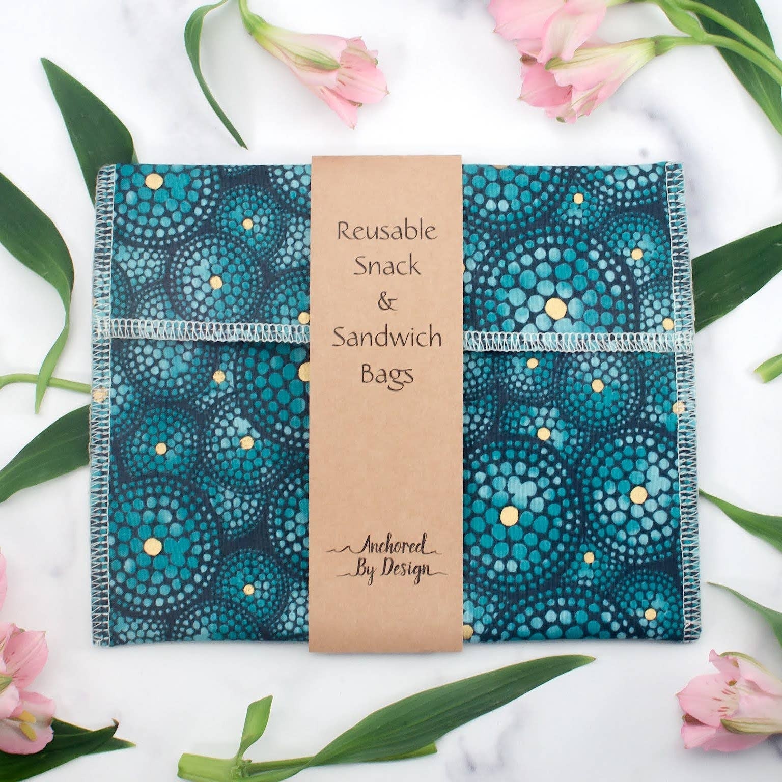 Anchored By Design - Reusable Snack & Sandwich Bags