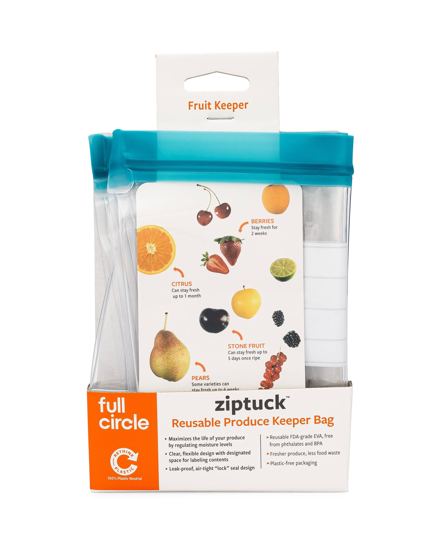 Full Circle Home - Ziptuck Produce Keeper - Fruit Keeper