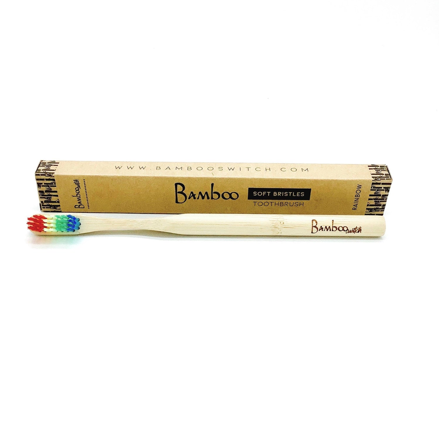 Bamboo Switch - Adult Bamboo Toothbrush + Pride Rainbow