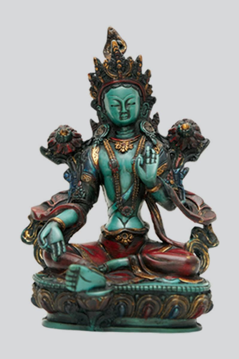 Kathmandu Imports - Green Tara Resin Statue (CL-108)