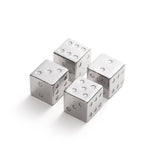 Outset Stainless Steel Dice Whiskey Stones, Set of 4