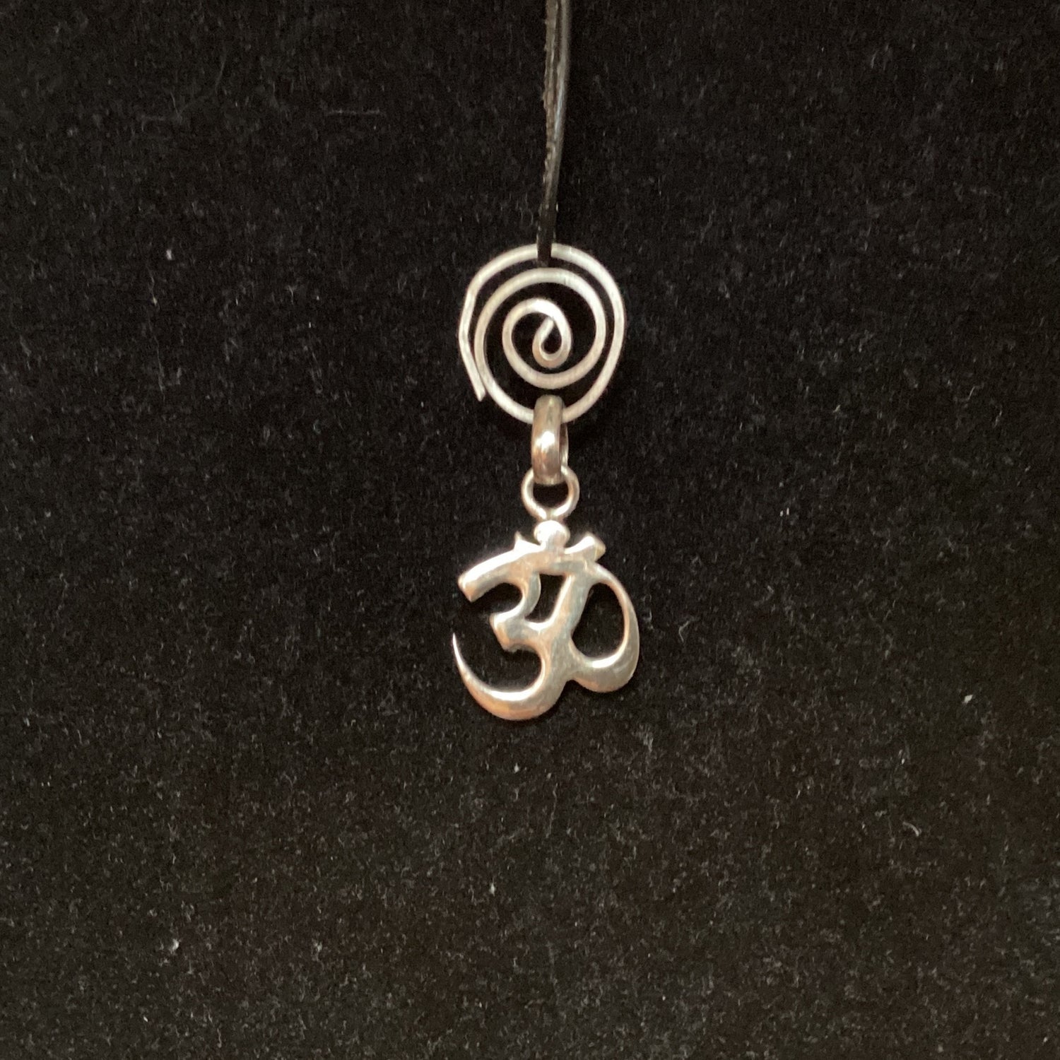 Spiral with Ohm Necklace