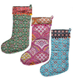 Kantha Stitched Stockings